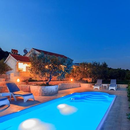 Traditional Dalmatian Stone House By The Sea Okrug Gornji Luaran gambar